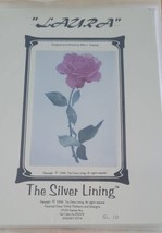 The Silver Lining Laura Cross Stitch Pattern Floral Marc Saastad Flower - $8.50