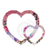 Heart Pixel 1-Digital ClipArt - $5.00