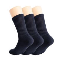 AWS/American Made 3 Pairs Navy Athletic Crew Socks for Women (Shoe Size ... - £7.62 GBP