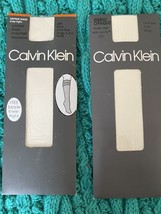 Calvin Klein Knee Highs One Size Ivory Choose Daytime Sheer or Ribbed Op... - $3.00