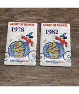 Vintage 1982 1979 Walt Disney World Guest of Honor Buttons Mickey Mouse KG - $14.84