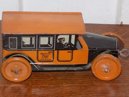 Vintage Mohawk Toys Yellow Taxi Tin Wind Up Toy - €185,74 EUR
