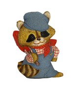 Vintage Shirt Tales Handmade Plush Raccoon Critter Plush Pillow 1970&#39;s K... - $279.69 MXN