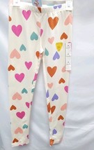 Girls Size Medium (7/8) Sand Multicolor Heart Leggings Cat & Jack image 2