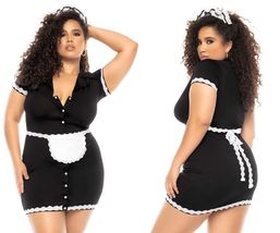 Mapale 60021X Flirty French Maid Costume Plus Color Only Color - £44.94 GBP