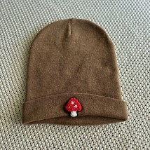 Skateboard Mushroom Beanie Hat Brown - £8.00 GBP