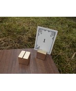 15 Gold Card holders, Wood place card holders for Weddings, Wedding decor - €29,10 EUR