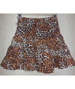 GIRLS CHILDREN&#39;S PLACE LEOPARD PRINT CORDUROY ADJUSTABLE WAIST SKIRT   S... - $353.41 MXN