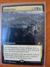 Titans Nest Borderess Magic The Gathering Ikoria 347 Showcase Rare Encha... - $3.23