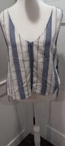 Madewell Women Linen Blend Sleeveless Top Shirt Size Large - £5.46 GBP