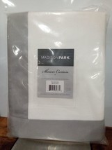 Madison Park Greyson Cotton Shower Curtain, White/Gray, MP70-3472. 875bp - £15.53 GBP