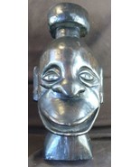 Native Wood Carving Tribal Folk Art African Statue Man Face Sculpture Ca... - $128.65 CAD
