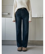 Loeil Bold Wide Denim Pants Dark Blue Size Large  - $80.00