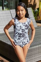 Marina West Swim  Côte d&#39;Azur Ruffle Trim One-Piece Swimsuit - £31.72 GBP