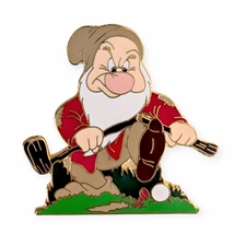 Snow White and the Seven Dwarfs Vintage Disney Pin: Grumpy Golfing - $49.90
