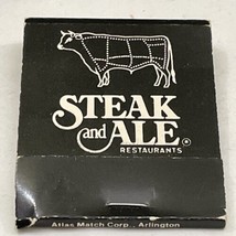 Vintage Matchbook Cover   Steak and Ale Restaurants &amp; Jolly Ox Restaurants  gmg - £9.89 GBP