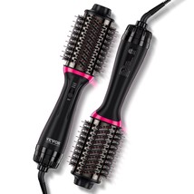 VEVOR Hair Blow Dryer Brush Ionic Hair Styler Volumizer with 2.56&quot; Oval Barrel - £56.15 GBP