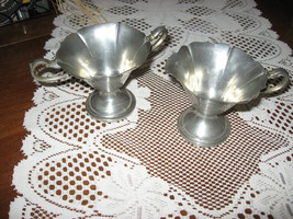 President Pewter-Creamer &amp; Open Sugar Bowl Set-USA - $16.42 CAD