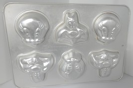 VTG Wilton Looney Tunes Sylvester &amp; Tweety Bird Mini Cake Pan Cupcakes 6... - $13.00