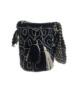Handmade Wayuu with Beaded Decoration Tote Bag, Woven Mochila, Colombian... - $172.04 CAD