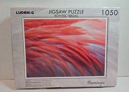 Ludowig 1050 Piece Flamingo Feathers Jigsaw Puzzle New Sealed Rompecabezas - £12.95 GBP