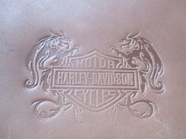Harley Davidson Vintage stamp 80x60 mm , BIG - £19.56 GBP