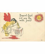 UDB Comic Postcard H437 Doesn’t Cupid Cut Any Ice With You Frozen Heart ... - $7.92