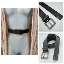 Joe’s Jeans Genuine Leather Belt Studded Black Size XS Men’s S Women’s U... - $27.09