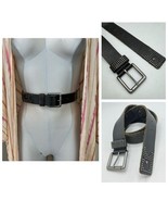 Joe’s Jeans Genuine Leather Belt Studded Black Size XS Men’s S Women’s U... - $27.09