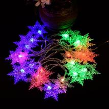 Snowflake Battery Powered Christmas Lights - £21.86 GBP