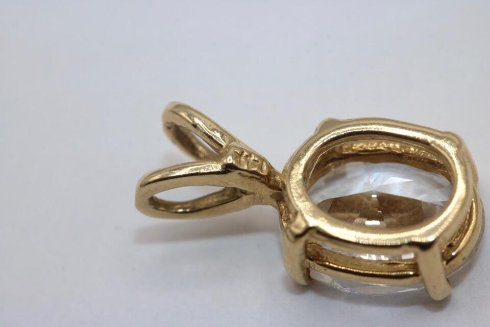14K Yellow Gold Oval Cubic Zirconia Double and 50 similar items