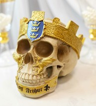 Matter Of Britain King Arthur And Excalibur Roundtable Knights Goth Skul... - $469.08 MXN