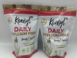 2 Bags - Konsyl Daily Psyllium Fiber Powder 12.7 oz (1 Ingredient!) Exp ... - £31.28 GBP