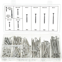 SF 32620 - Stainless Steel Square Drive Type 17 Wood &amp; Deck Screw Assortment, #8 - £23.65 GBP