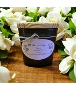 Gardenia 6oz Soy Candle – Floral Scent in Black Jar – Handmade Gift - $23.32 CAD