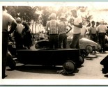 Vintage Photo Snapshot 1960s Soapbox Derby Starting Line 3 3/4&quot; x 4 1/4&quot;... - $11.83