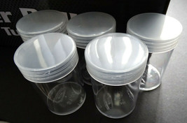 Lot 5 BCW Silver Dollar Round Clear Plastic Coin Storage Tubes w/ Screw ... - $8.49