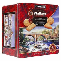 Kirkland Signature Walkers Pure Butter Cookies Premium Shortbread Biscuits 4.6lb - £39.41 GBP