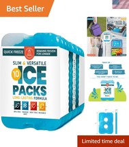 Versatile Slim Ice Packs - Ideal for Coolers, Lunch Boxes &amp; Family Outings - $43.50