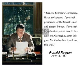 President Ronald Reagan Cold War Mr. Gorbachev Ussr 8X10 Photograph - £6.63 GBP