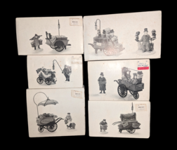 Vintage Dept 56 Heritage Village CHELSEA MARKET Accessories Vendors Lot of 6 - £73.94 GBP