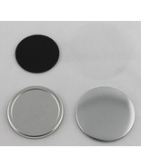 100 Sets Badge Rubber Magnetic Button Fits 1-1/2&#39;&#39; 37mm Button Maker Parts  - £11.73 GBP