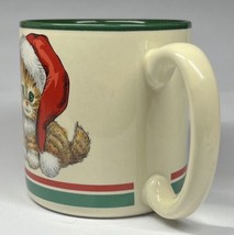 Potpourri Press Vintage Kitten Christmas Stocking Coffee Mug Cream Cats Holiday - £10.81 GBP