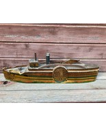 Antique c. 1890&#39;s PILGRIM Steam Boat Paper Litho Toy Ship Reed Bliss 28&quot;  - £233.67 GBP