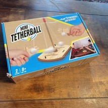 Mini Tetherball Game Table Top Wood Ages 8+ Play Anywhere Buffalo Games - $8.99