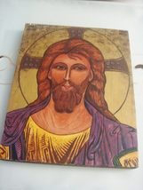 Original Icon Oil Painting On Board Jesus Madonna Signed Certificates (Number: 1 - £295.24 GBP