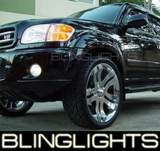 White Halo Fog Lights For 2001-2007 Toyota Sequoia Lamps Angel Eyes Foglamps Kit - $145.34