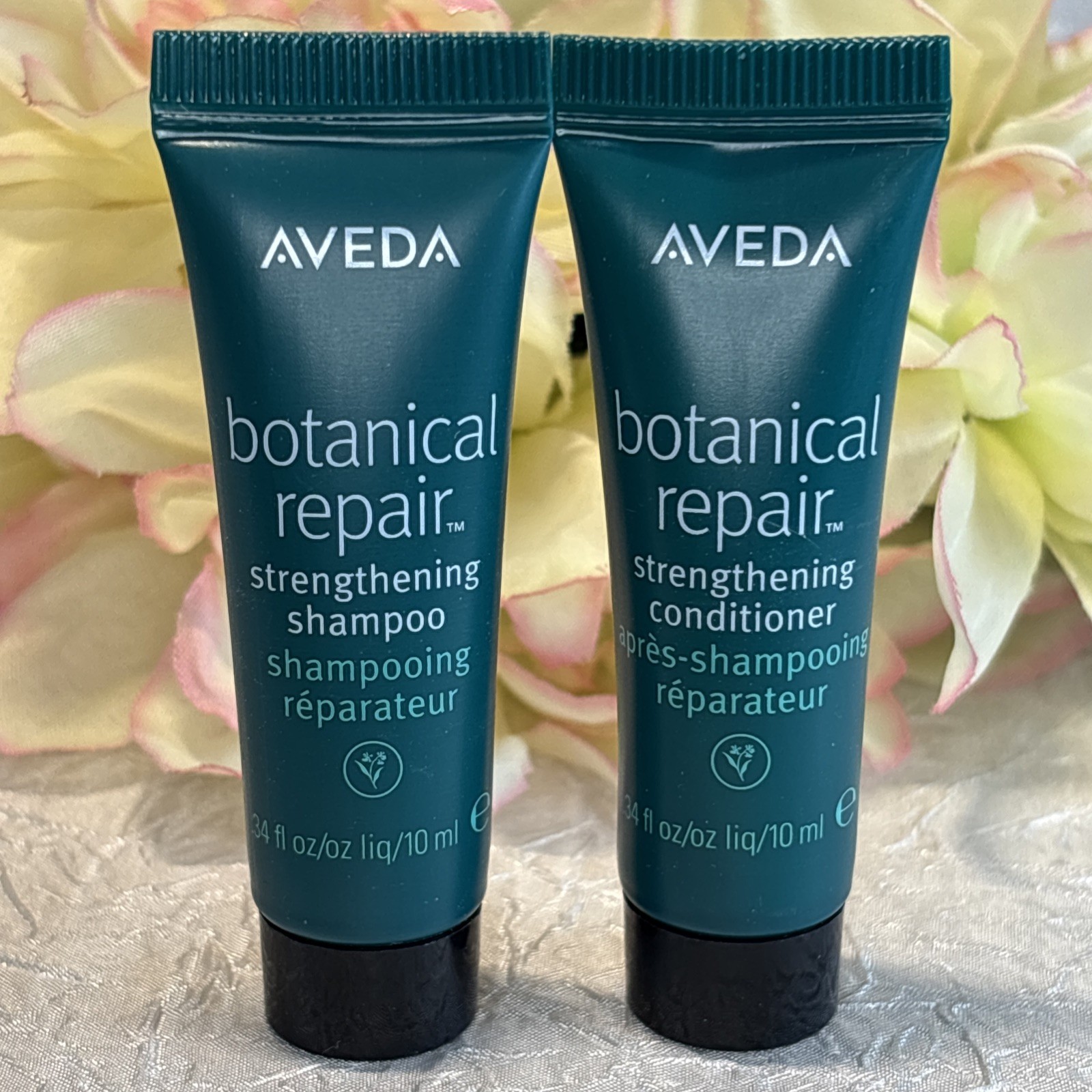 Aveda Botanical Repair Strengthening Shampoo &amp; Conditioner .34 oz ea Tra... - $8.86