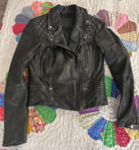 All Saints Women’s Jacket UK 10 US 6 Moto Biker Rockabilly Grunge Goth - $125.00