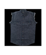 Mens Cutoffs Charcoal Acid Wash Shirt - 714378 - $123.24